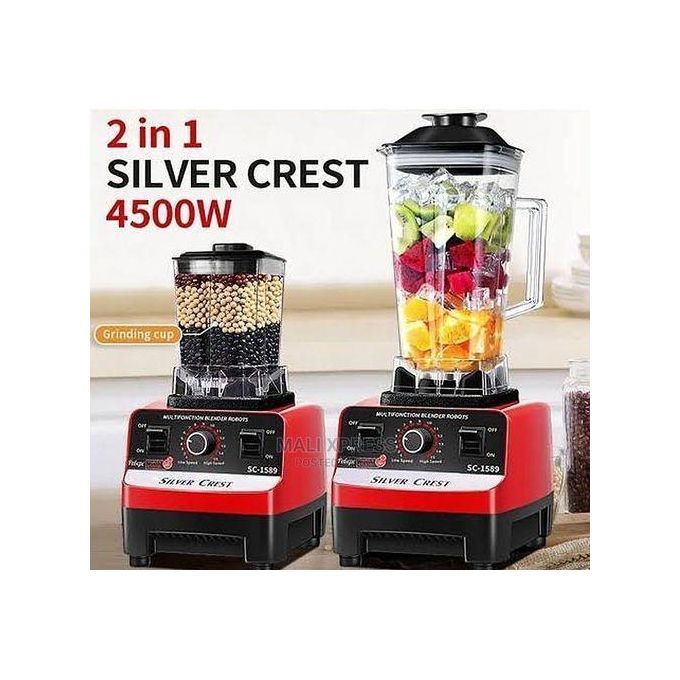 Silver Crest 2-in-1 Heavy Duty Commercial Blender – SC 1589