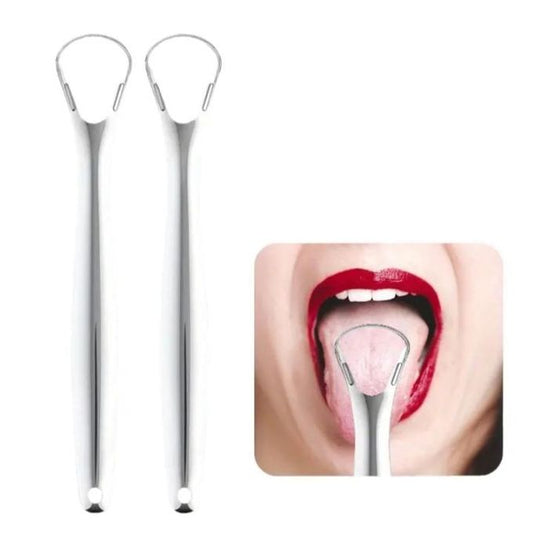 Stainless Steel Tongue Scraper – Deep Cleaning Tongue Brush