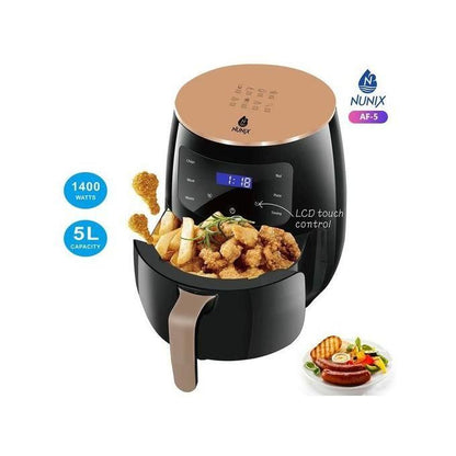 Nunix AF-5 1400W Oil-Free Extra Large Capacity 5L Digital Air Fryer