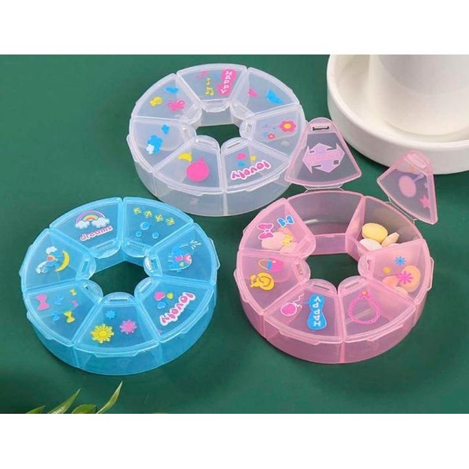 Round Wheel Medicine Organizer – 7 Grid