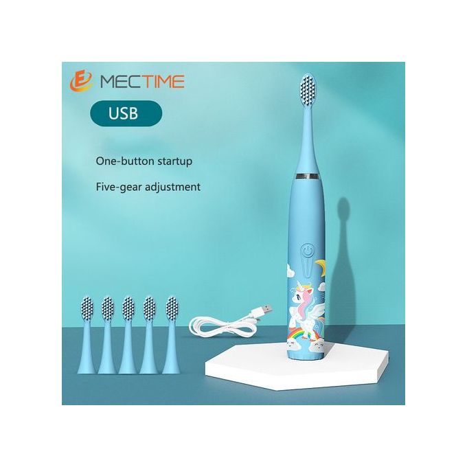 Children’s Electric Toothbrush – 5-Speed with 6 Brush Heads