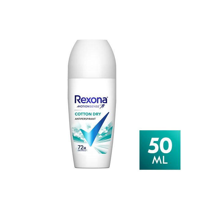 Rexona Women Roll-On Antiperspirant – Cotton Dry, 50ml