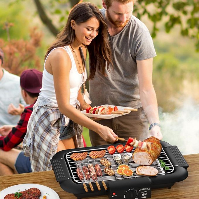 Sokany Non-Stick Smokeless Electric Barbecue Grill – Stainless Steel