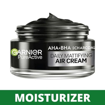 GARNIER PURE ACTIVE AHA+BHA CHARCOAL MATTIFYING AIR CREAM