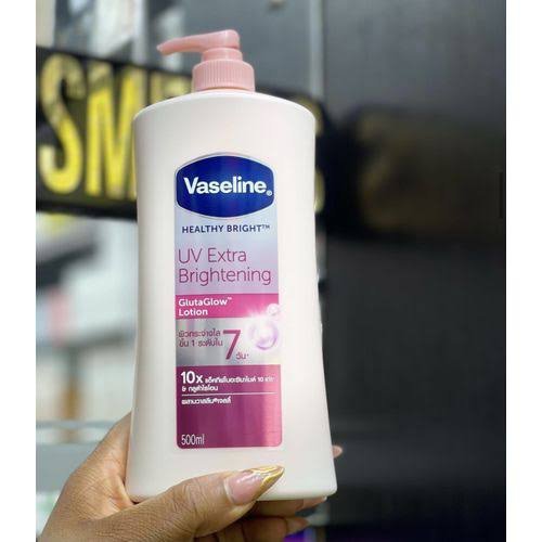 Vaseline Healthy Bright UV Extra Brightening Gluta Glow Body Lotion, Size 500ml