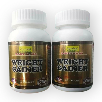 Ayurleaf Body Max Herbals Weight Gainer For Men - 60 Capsules