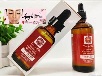QBD Young Skin Vitamin E Facial Serum with Niacinamide