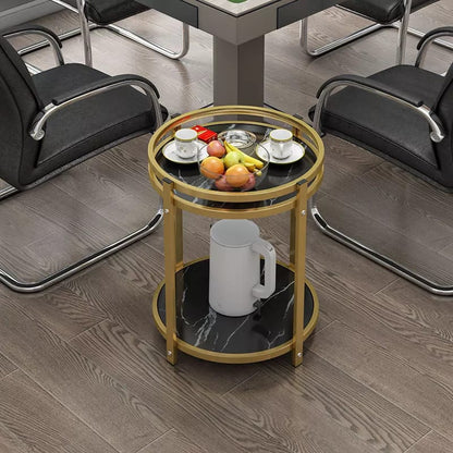 Luxury marble effect side table