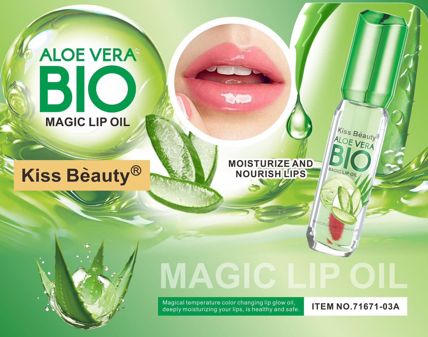 Kiss Beauty Aloe Vera Magic Lip Oil