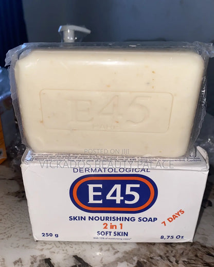 E45 Dermatological Skin Nourishing Soap For Soft Skin, 250g