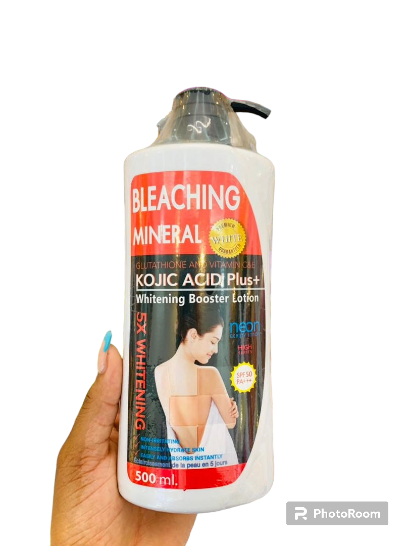 Neon Beauty Lotion Bleaching Mineral Kojic Acid Plus Whitening Booster Lotion 500ml