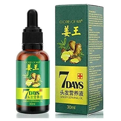 Clothes Of Skin 7Days Ginger Germinal Essential Hair Growth Oil For Hair Loss/Hair Treatment-For Both Men&Women30ml