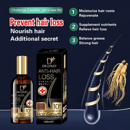 Dr. Davey Hair Growth Root Nutrients Anti Hair Loss Spray