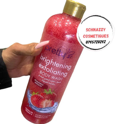 Pretty Be Brightening Exfoliating Body Wash With Strawberry extracts