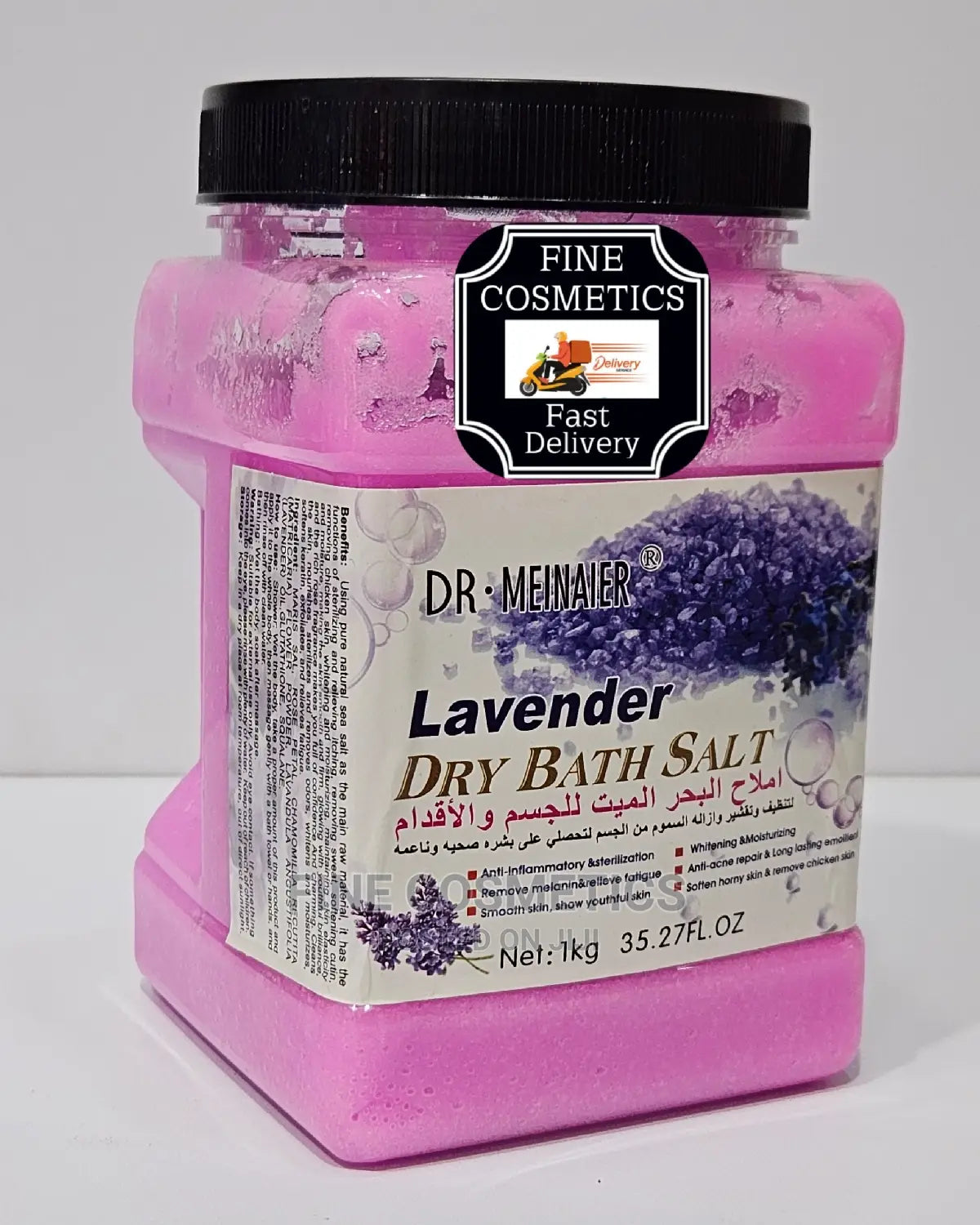 Dr. Meinaier Lavender Dry Bath Salt Exfoliating Body Scrub