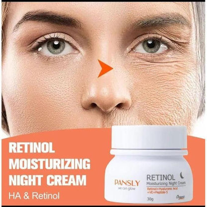 Pansly Retinol Moisturizing Night Cream with hyaluronic Acid-30g