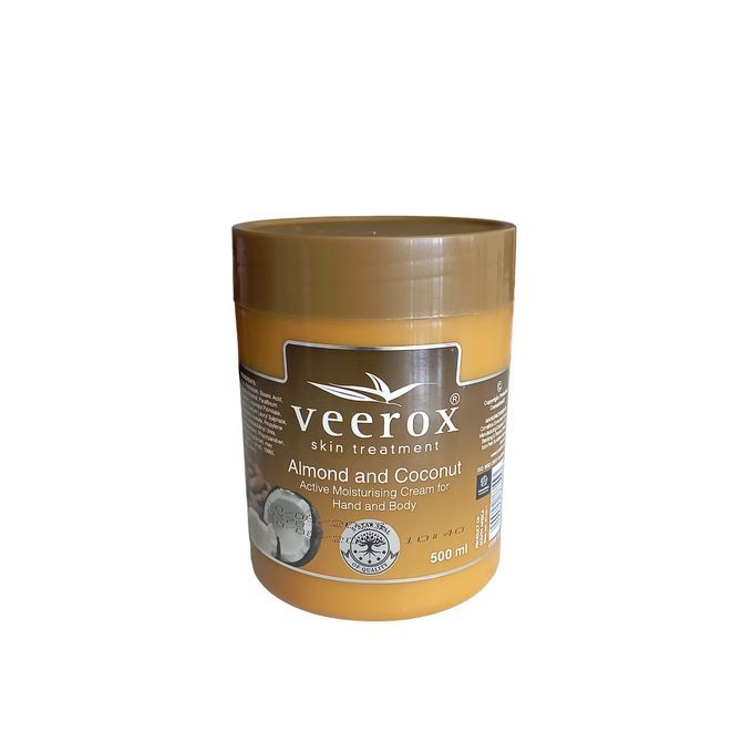 Veerox Almond & Coconut Moisturizing hand & Body Cream.