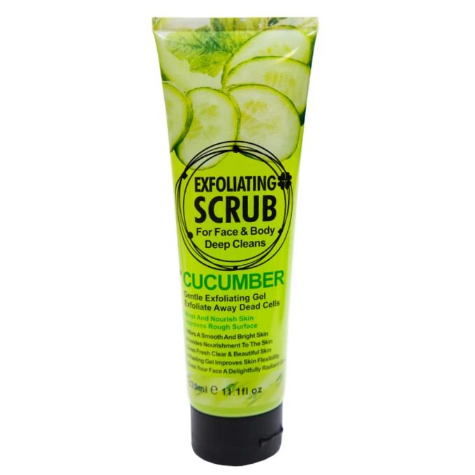 Fruit Of The Wokali Cucumber Exfoliating Scrub for Face & Body - Dead Skin Cleansing