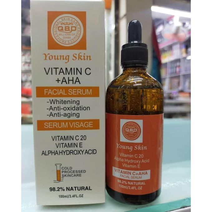 QBD Young Skin Vitamin C + AHA Facial Serum