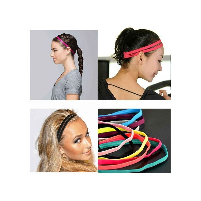 6pcs Elastic Head Band – Multi-Purpose Hair Tie Bands