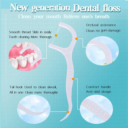 Toothpick Floss Dental Floss Picks for Teeth Whitening