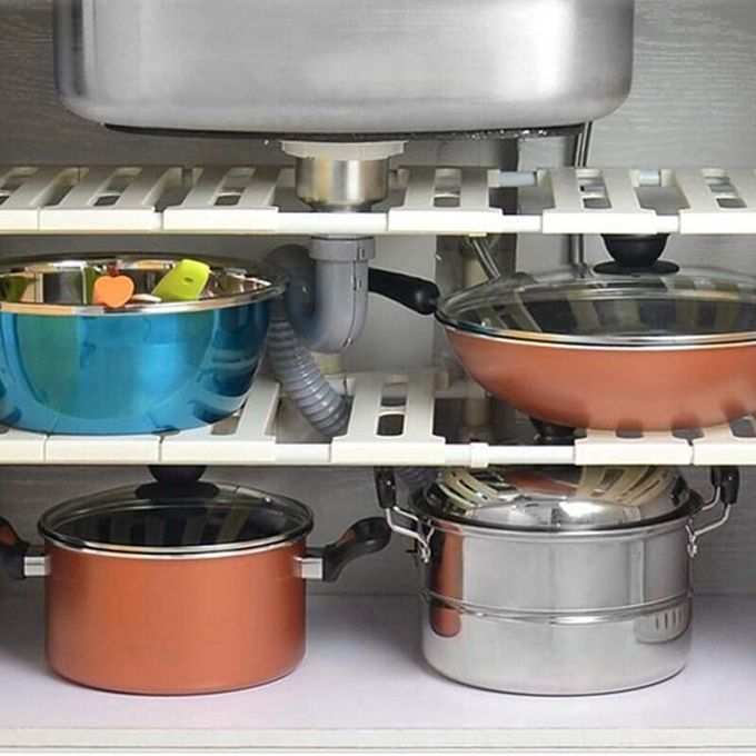 Expandable Under the Sink Rack / Pool Organizer