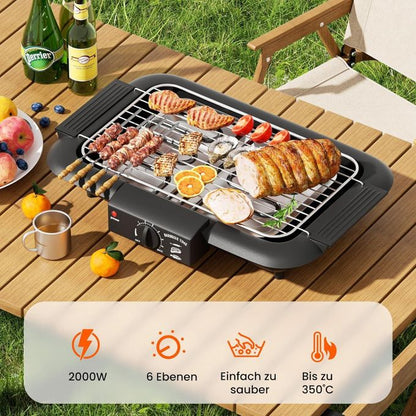 Sokany Non-Stick Smokeless Electric Barbecue Grill – Stainless Steel