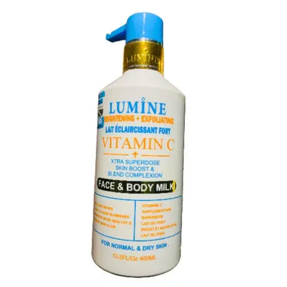 Lumine Brightening + Exfoliating Vitamin C Face And Body Milk - 400ml