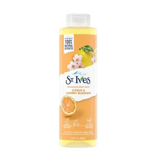 St. Ives Citrus & Cherry Blossom Energizing Body Wash, 650ml