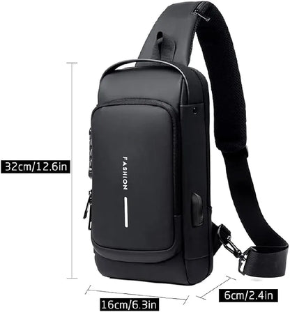 Fashion Multifunction Anti-Theft USB Shoulder/Chest Bag