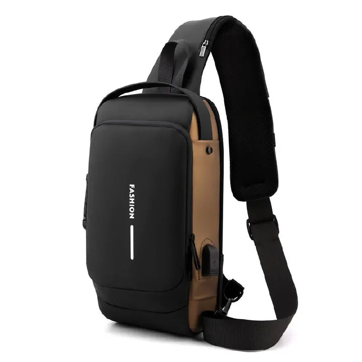 Fashion Anti-Theft Lock Sling Chest Bag