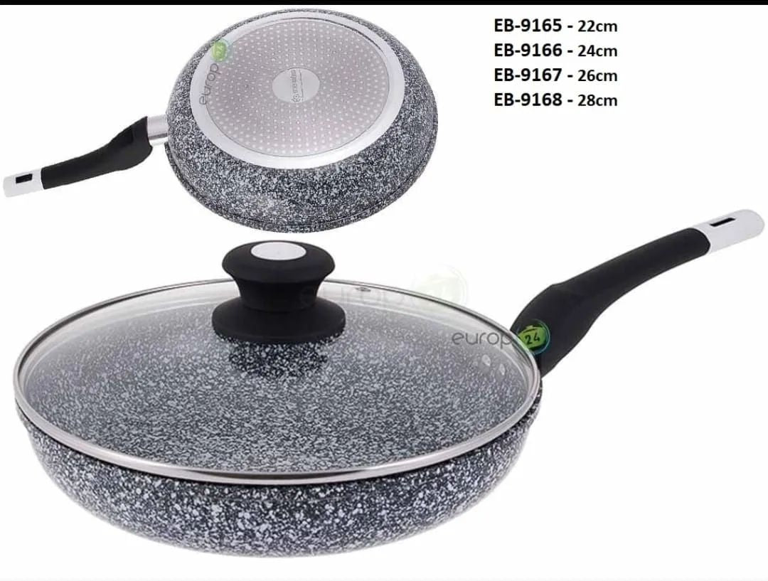 Edenberg Granite frying pan with Lid – 24cm