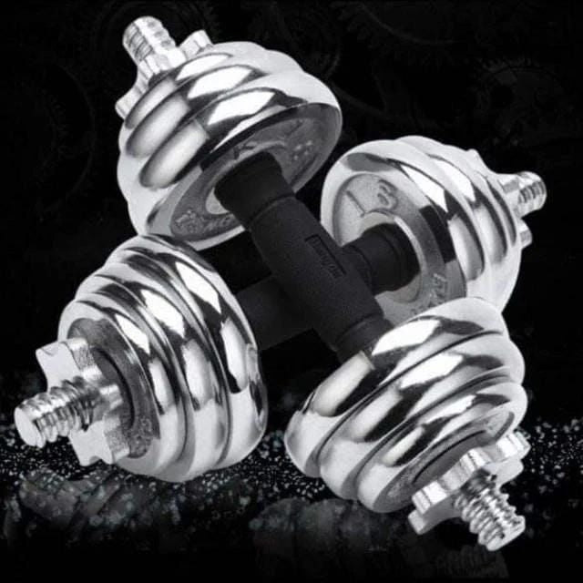 chrome Dumbbells -15kg pair