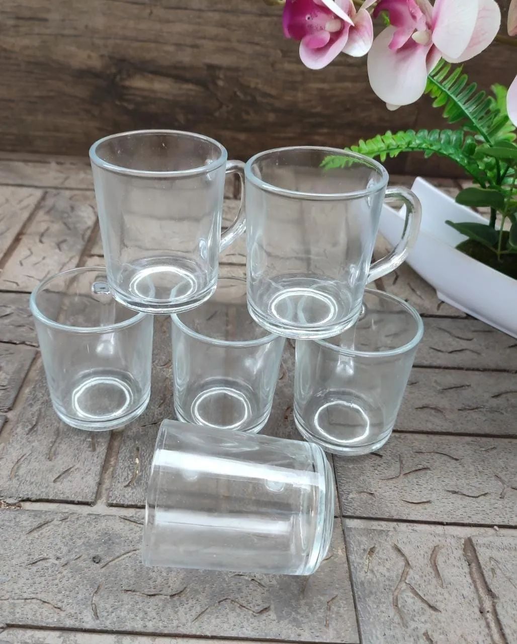 6pc Glass cup set
