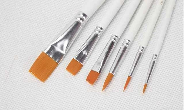 6pc painting brush set