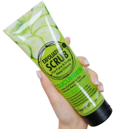 Fruit Of The Wokali Cucumber Exfoliating Scrub for Face & Body - Dead Skin Cleansing