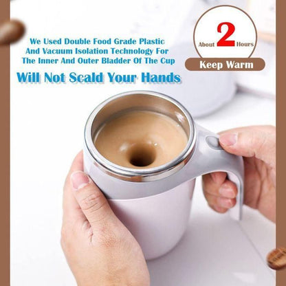 AAA Battery Powered Stainless Steel Magnetic Stirring Cup – 380ml