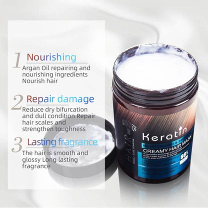 Keratin Moisturizing & Smooth Creamy Hair Mask- 1000ml