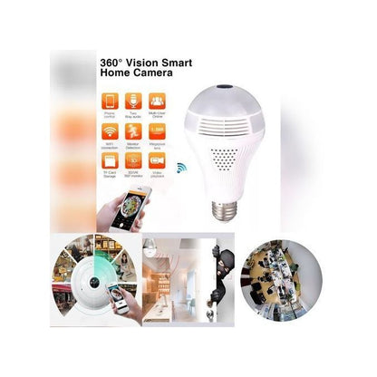 Panoramic 360° CCTV Bulb Wi-Fi Hidden Camera