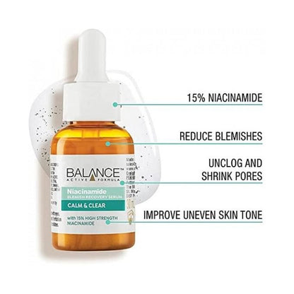 Balance Active Formula Niacinamide 15% Blemish Recovery Serum Calm & Clear 30ml