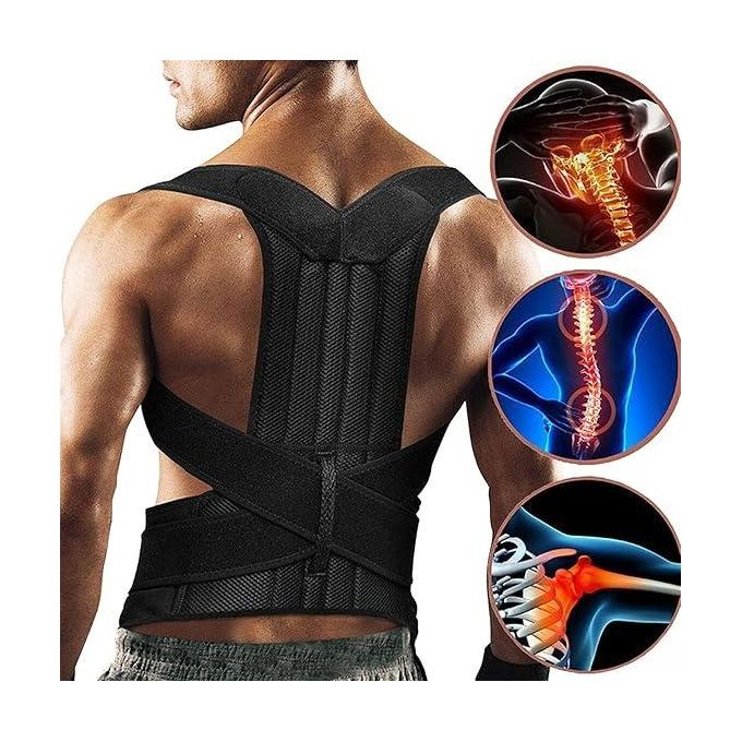 Adjustable Back Spine Posture Corrector – Humpback Support Brace for Men & Women