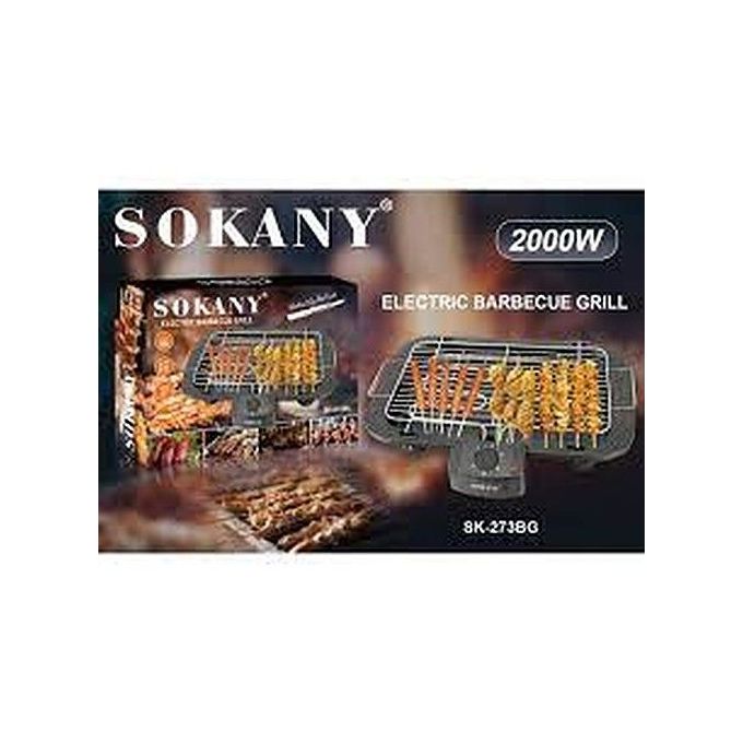 Sokany Non-Stick Smokeless Electric Barbecue Grill – Stainless Steel