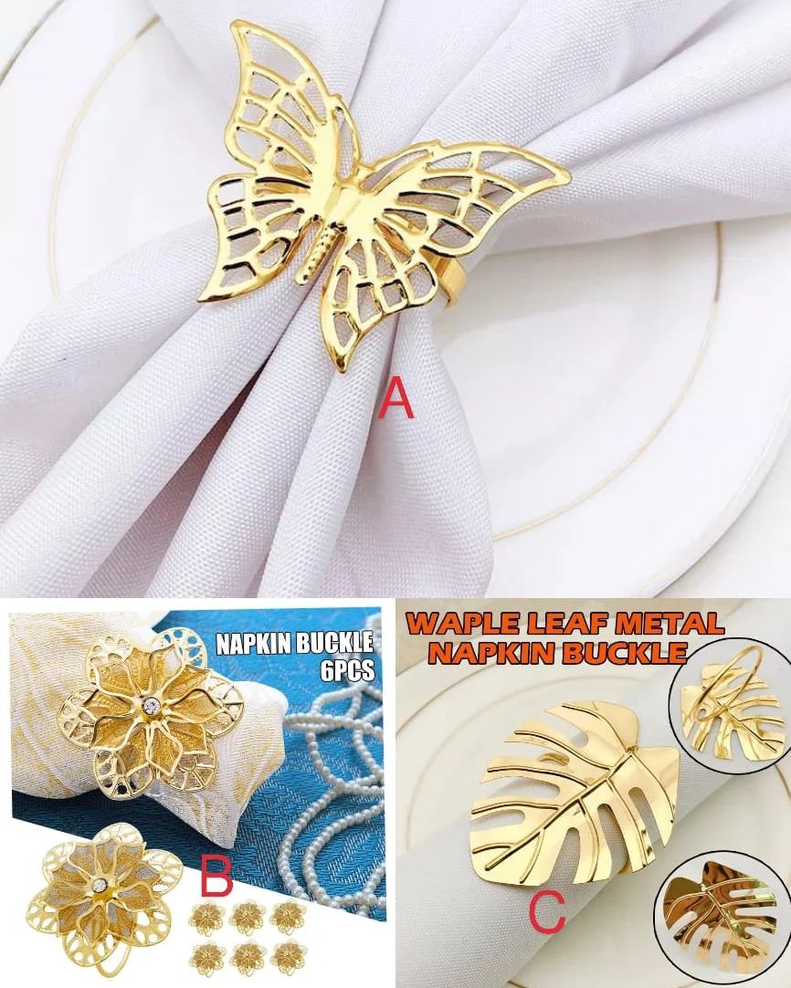 6pc napkin holder set