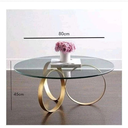 Round glass table
