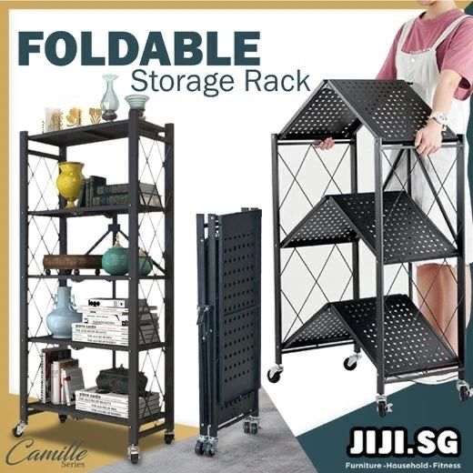 4 tier foldable kitchen rack