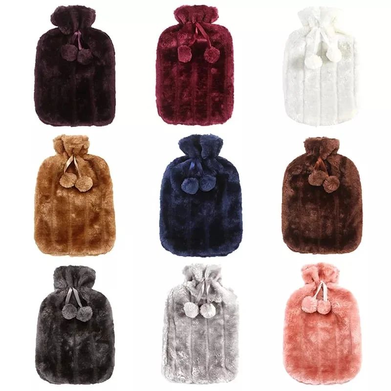 Hot water bottle with cover