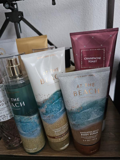 Bath & Body Works At the Beach Fragrance Mist, Hand Cream, and Body Cream Set
