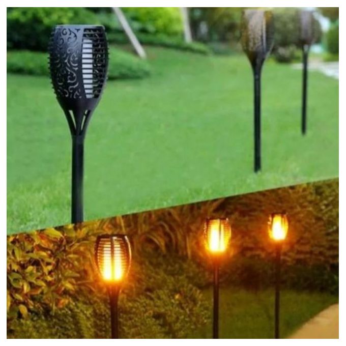 Solar Powered Flame Garden Light – Waterproof with Automatic Light Sensor