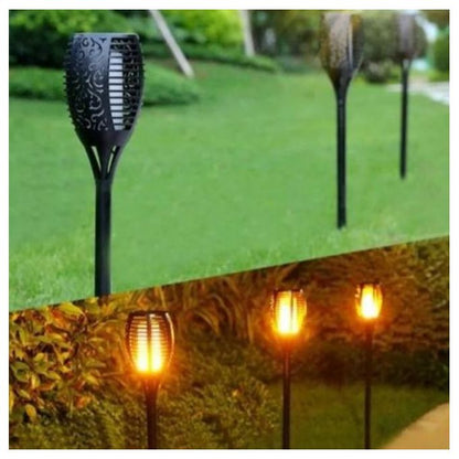 Solar Powered Flame Garden Light – Waterproof with Automatic Light Sensor