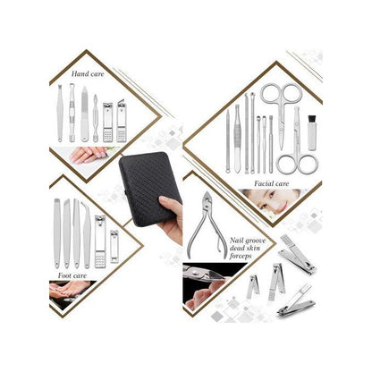 TOUPHY Manicure Nail Clippers Kit Pedicure Set - 19pcs